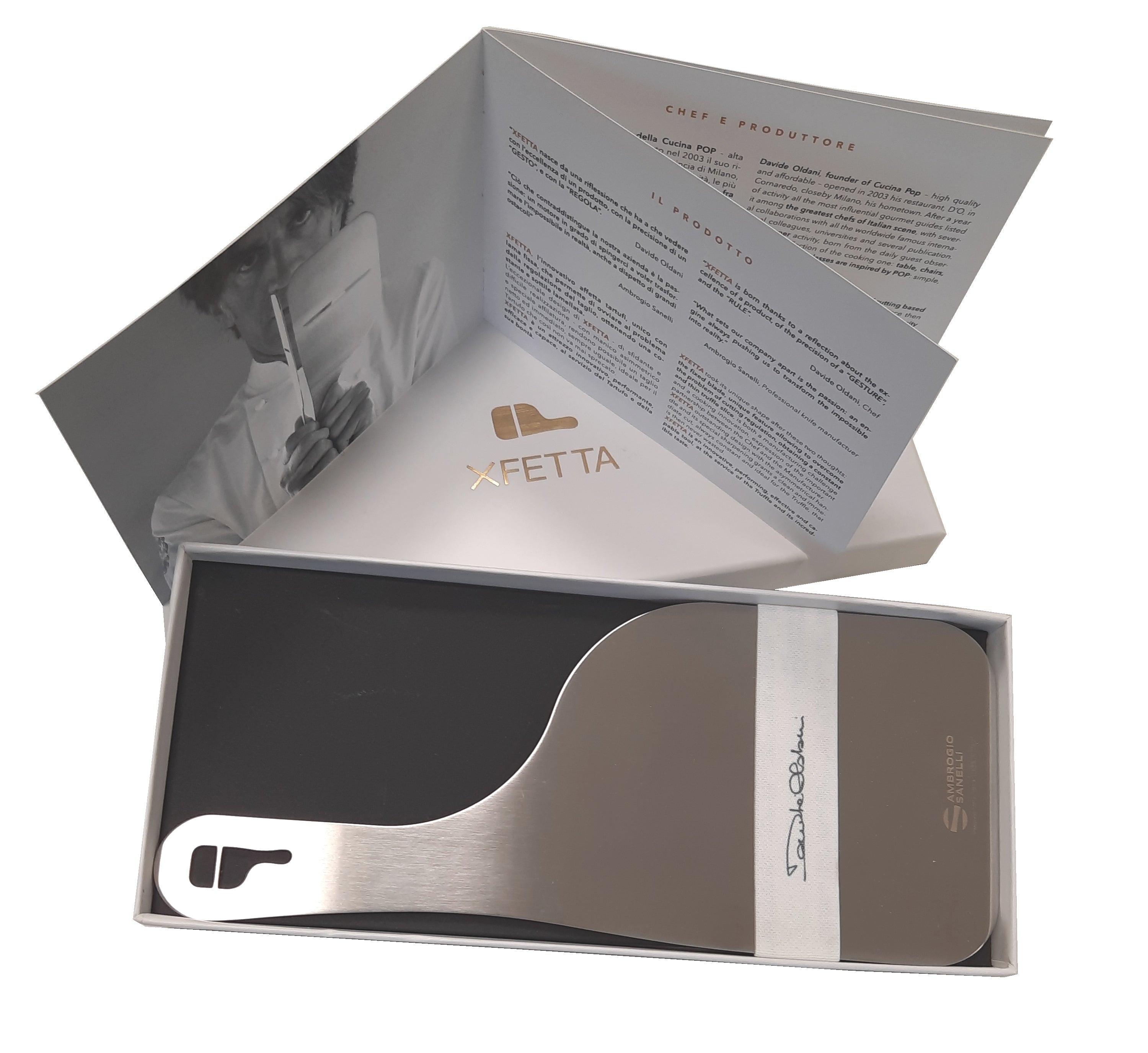 XFETTA Nitro-B Truffle Slicer + Wooden Stand